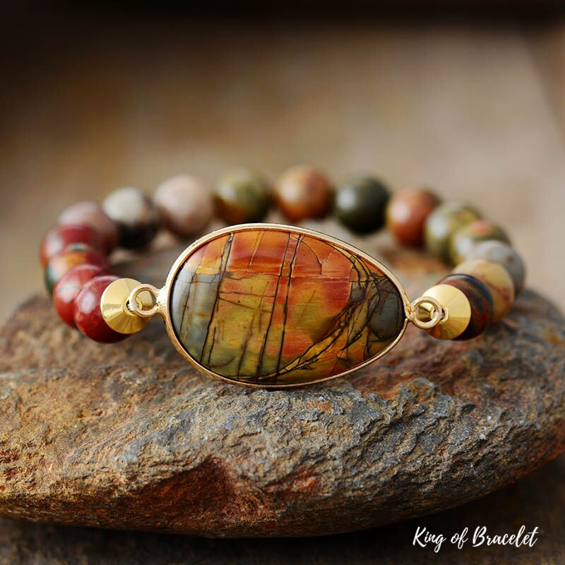 Bracelet en Jaspe Picasso - King of Bracelet