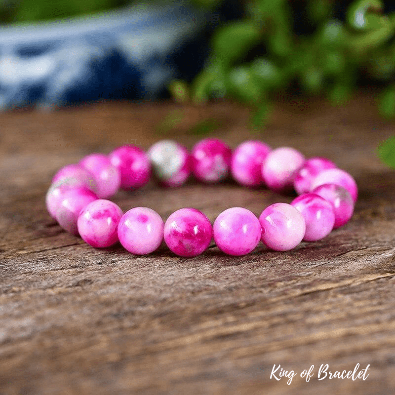 Bracelet en Calcédoine Rose - King of Bracelet