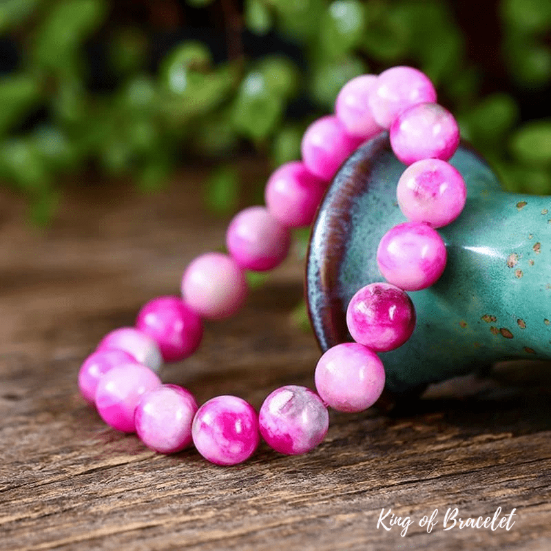 Bracelet en Calcédoine Rose - King of Bracelet