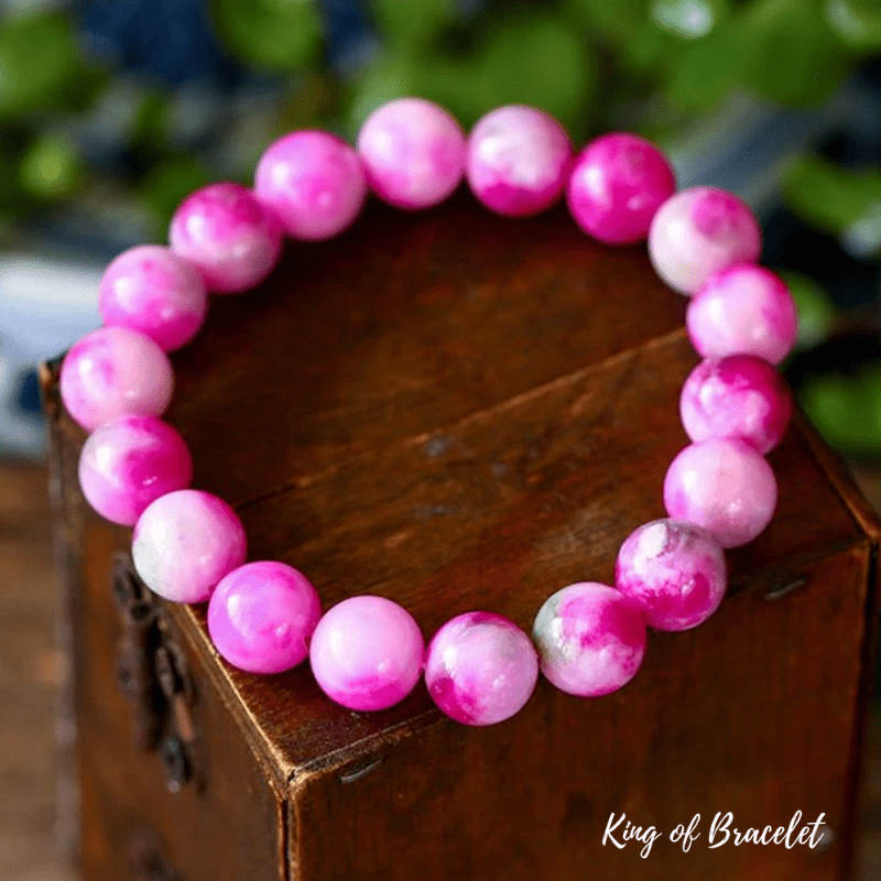 Bracelet en Calcédoine Rose - King of Bracelet