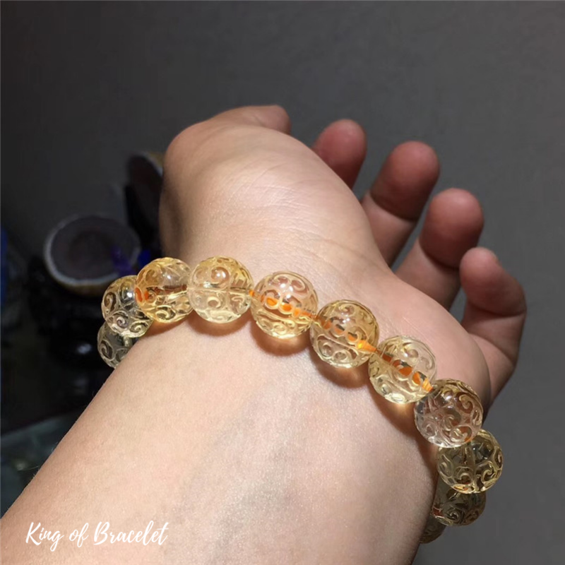 Bracelet Mala Tibétain en Citrine - King of Bracelet