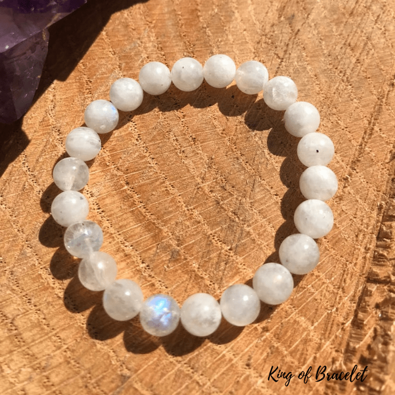 Bracelet en Pierre de Lune Arc-en-Ciel - King of Bracelet