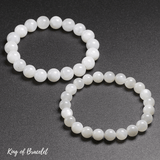 Bracelet en Pierre de Lune Blanche - King of Bracelet