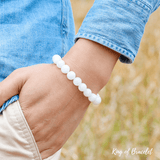 Bracelet en Pierre de Lune Blanche - King of Bracelet