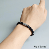 Bracelet Tibétain en Oeil de Faucon - King of Bracelet