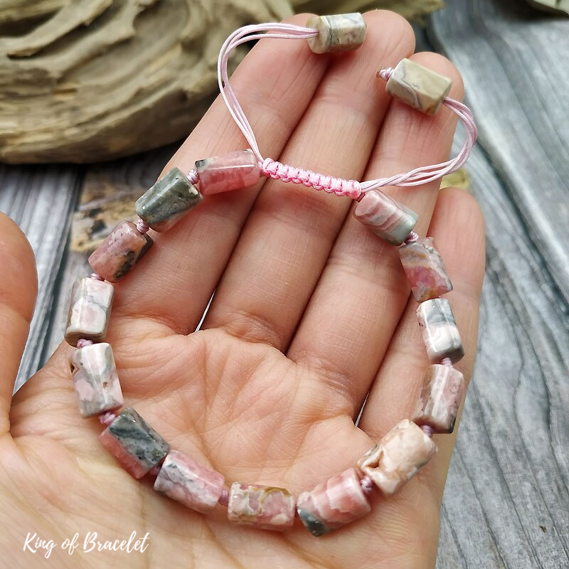 Bracelet Réglable en Rhodochrosite - King of Bracelet