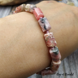 Bracelet Réglable en Rhodochrosite Véritable - King of Bracelet