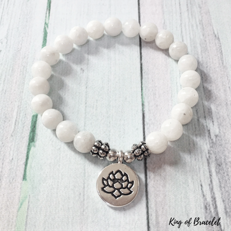 Bracelet Mala en Pierre de Lune - King of Bracelet