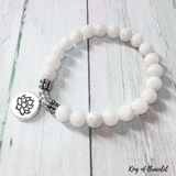 Bracelet Lotus en Pierre de Lune - King of Bracelet
