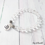 Bracelet OM en Cristal de Roche - King of Bracelet