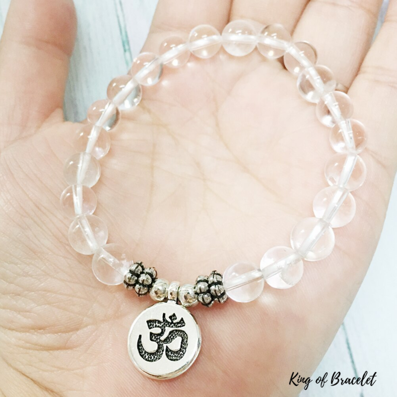 Bracelet Mala en Cristal de Roche - King of Bracelet