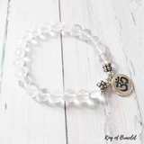 Bracelet AUM en Cristal de Roche - King of Bracelet