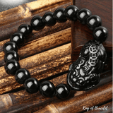 Bracelet Pixiu en Obsidienne Noire - King of Bracelet
