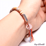 Bracelet Tibétain en Agate Crazy Lace