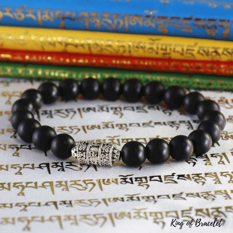 Bracelet Tibétain en Onyx Noir - King of Bracelet