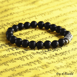 Bracelet Tibétain Onyx Noir Mat - King of Bracelet