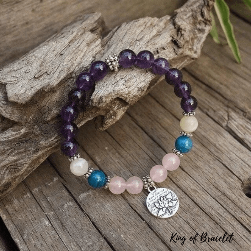 Bracelet Mala Tibétain "Apaisement et Amour" - King of Bracelet