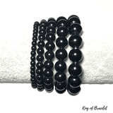 Bracelet en Obsidienne Noire