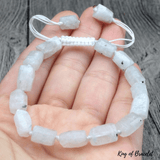 Bracelet en Pierre de Lune Blanche Brute - King of Bracelet