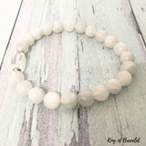 Bracelet en Pierre de Lune et Cristal de Quartz - King of Bracelet