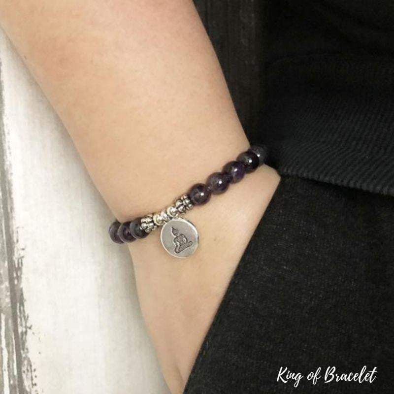 Bracelet Bouddha en Améthyste - King of Bracelet