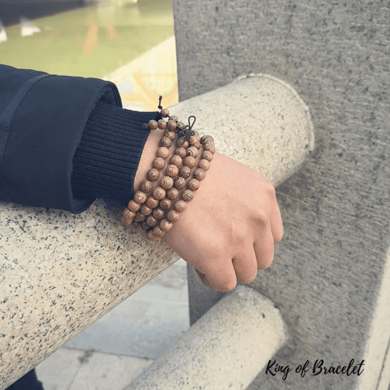 Bracelet Mala Bouddhiste Tibétain en Bois - King of Bracelet