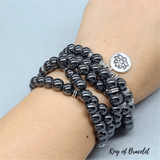 Bracelet Mala Tibétain en Hématite - King of Bracelet