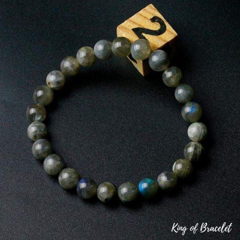 Bracelet en Labradorite Bleue et Grise - King of Bracelet