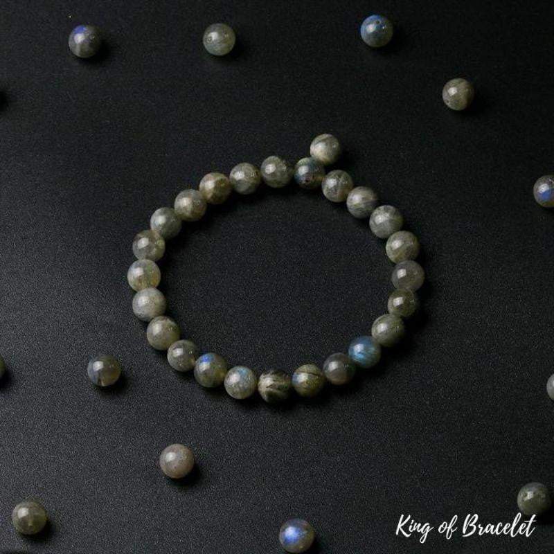 Bracelet en Labradorite Bleue et Grise - King of Bracelet