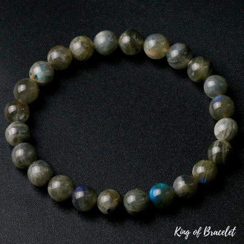 Bracelet en Labradorite Bleue et Grise - King of Bracelet