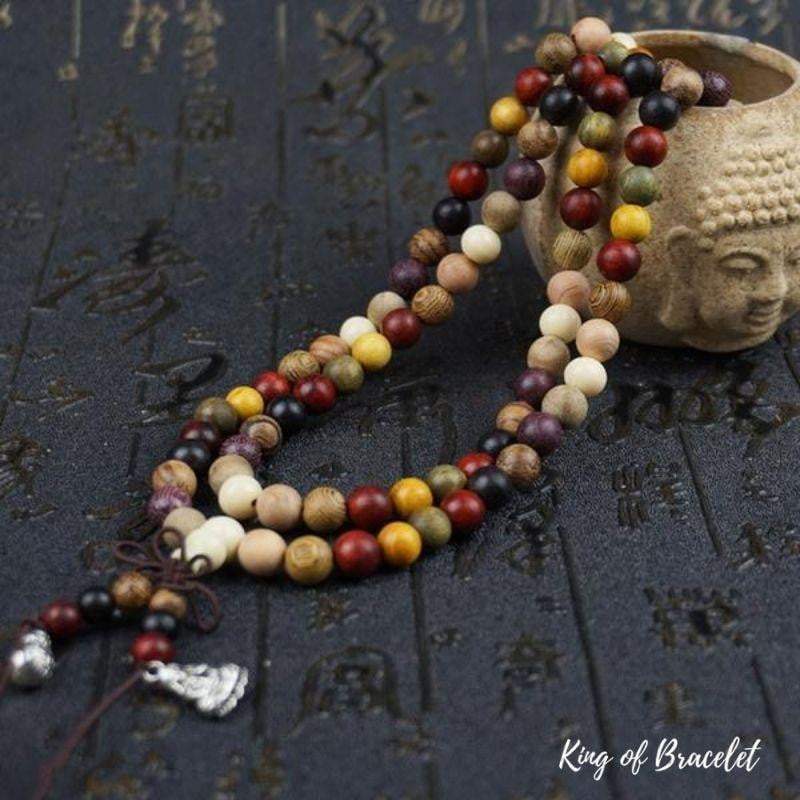 Bracelet Mala Bouddhiste Tibétain en Bois de Santal - King of Bracelet