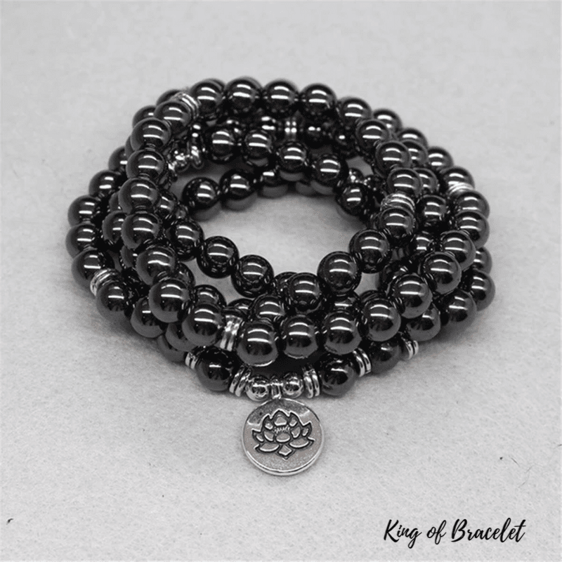 Bracelet Mala Tibétain en Hématite - King of Bracelet