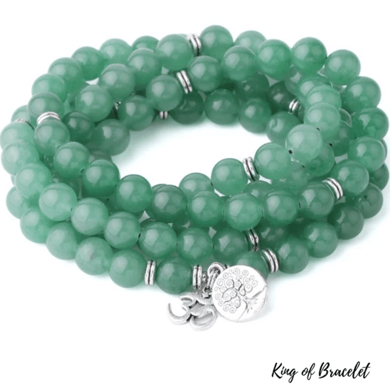 Bracelet Mala Tibétain en Aventurine Verte - King of Bracelet