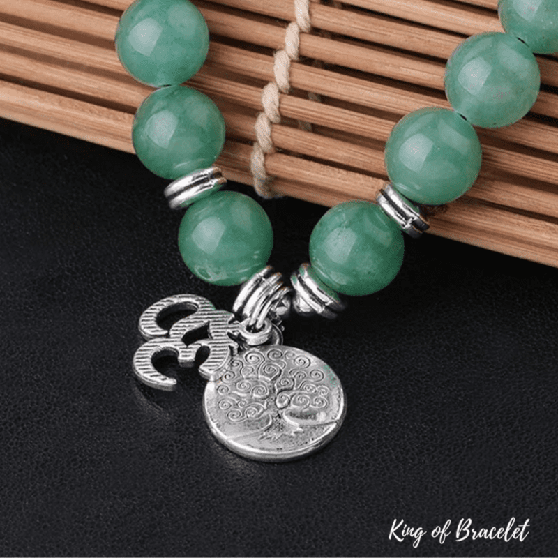 Bracelet Mala Tibétain en Aventurine Verte - King of Bracelet
