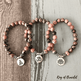Bracelet Mala Tibétain en Rhodonite - King of Bracelet