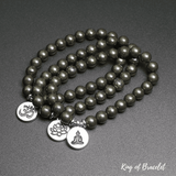 Bracelet Mala Tibétain en Pyrite - King of Bracelet