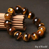Bracelet Oeil de Tigre 14mm - King of Bracelet