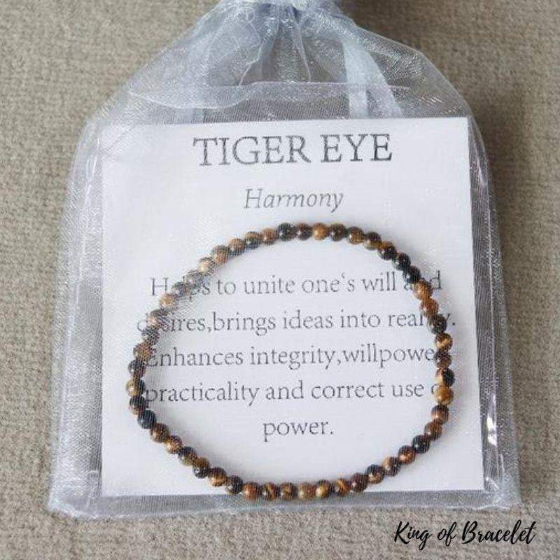 Bracelet Oeil de tigre 4mm