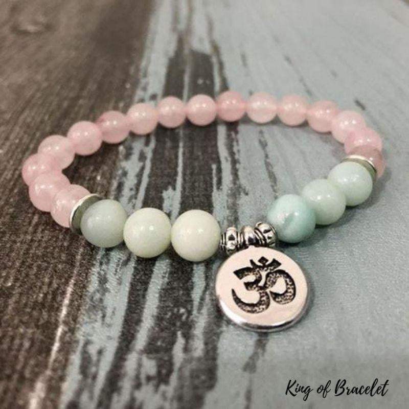 Bracelet en Amazonite et Quartz Rose - King of Bracelet