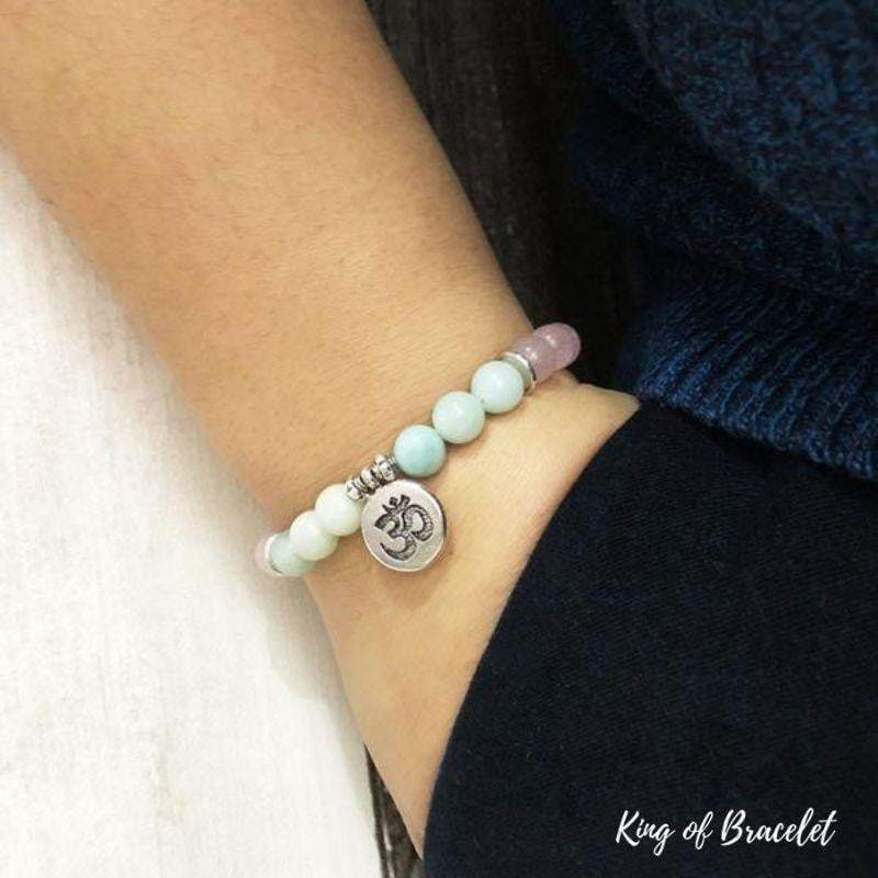 Bracelet en Amazonite et Quartz Rose - King of Bracelet