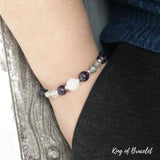 Bracelet en Sélénite, Améthyste et Labradorite - King of Bracelet