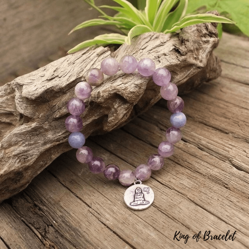 Bracelet Mala Tibétain en Améthyste et Aventurine - King of Bracelet