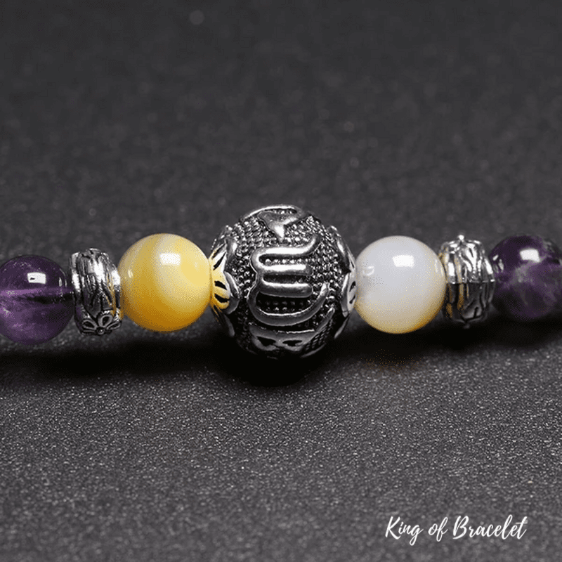 Bracelet Tibétain en Améthyste - King of Bracelet