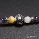 Bracelet Tibétain en Améthyste - King of Bracelet