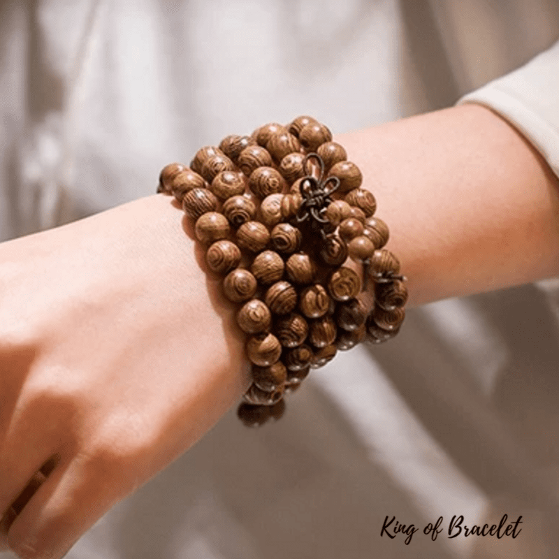 Bracelet Mala Bouddhiste Tibétain en Bois - King of Bracelet