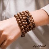 Bracelet Mala Bouddhiste Tibétain en Bois - King of Bracelet