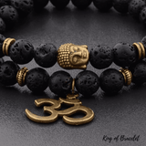 Bracelet Tibétain Double en Pierre de Lave - King of Bracelet