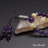 Bracelet Tibétain en Améthyste - King of Bracelet