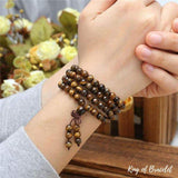 Bracelet Tibétain en Oeil de Tigre - King of Bracelet