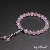 Bracelet Tibétain en Quartz Rose - King of Bracelet